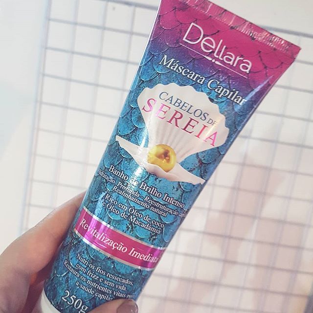 Mascara Capilar Cabelo de Sereia e Óleo de Coco Dellara