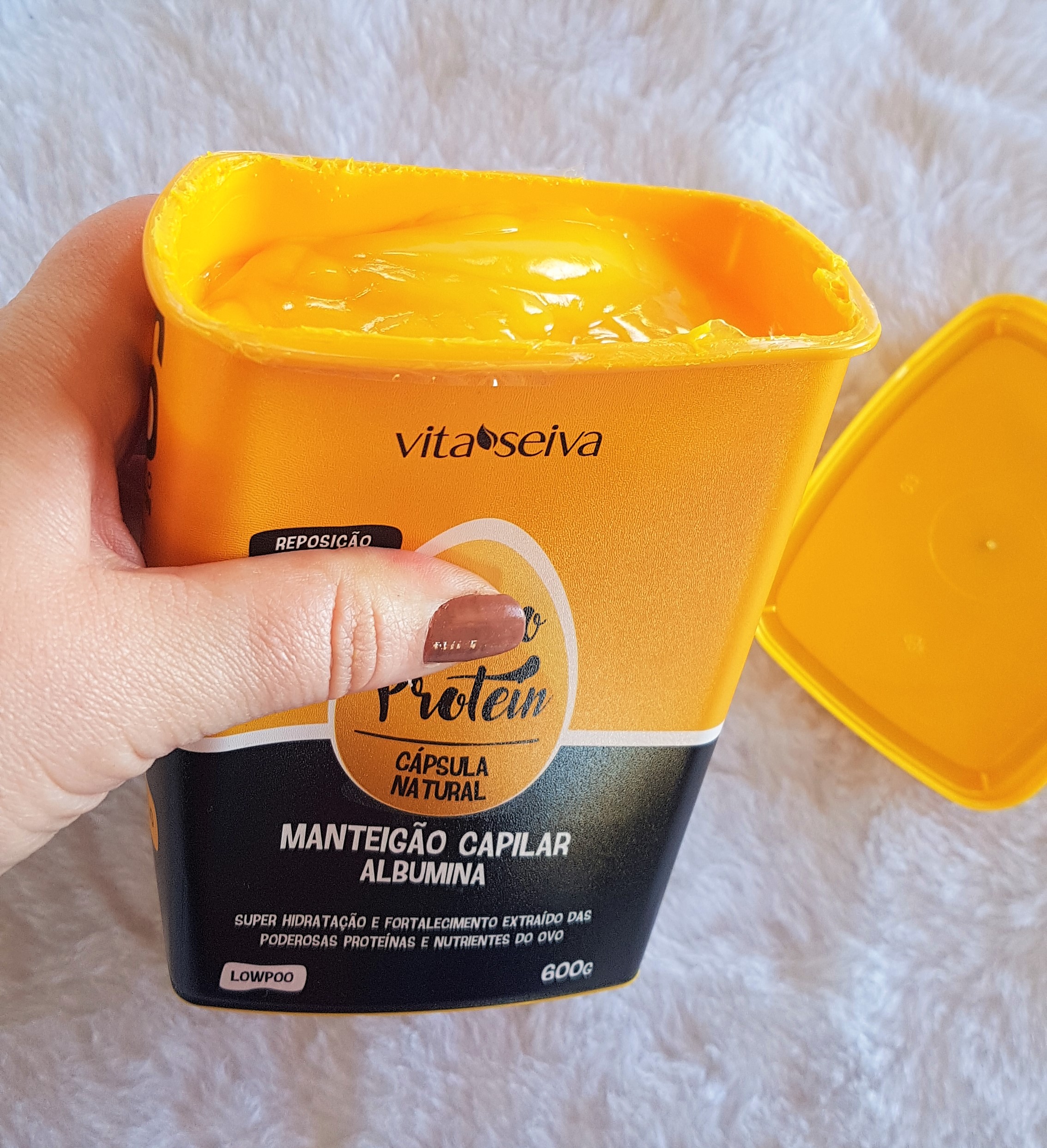 Manteigão capilar Albumina - Ovo Proteína, capsula natural