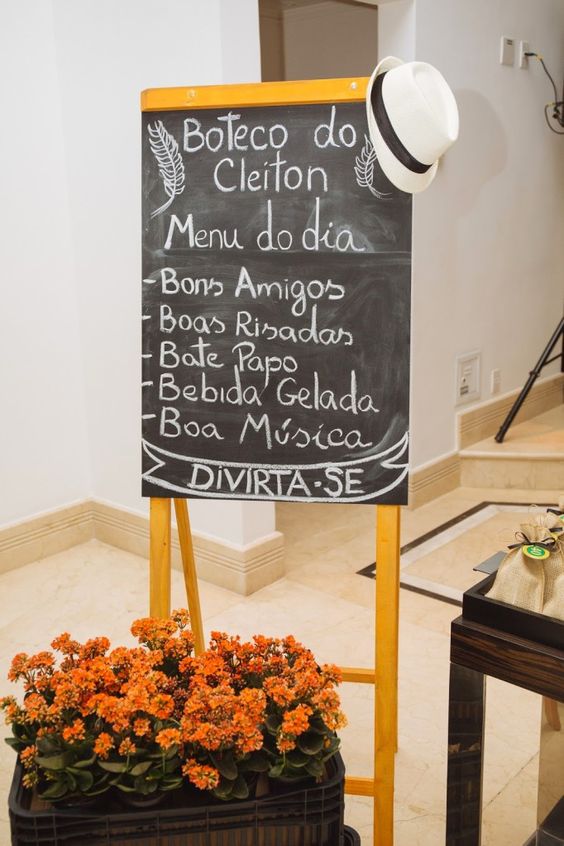 Decoração para festa de Buteco