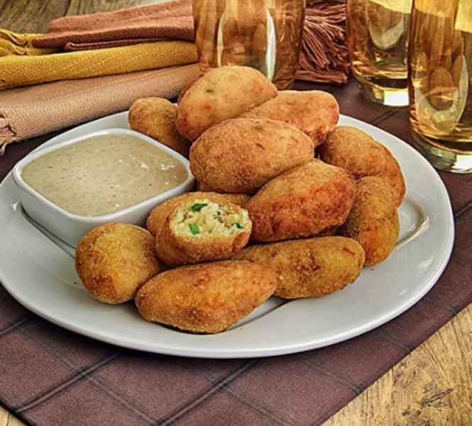Receita de Bolinho de bacalhau e Mandioca