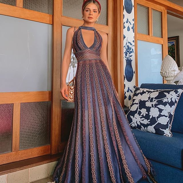 Vestido de festa Thassia Naves.