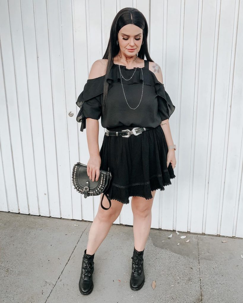 Inspiração Look com Coturno