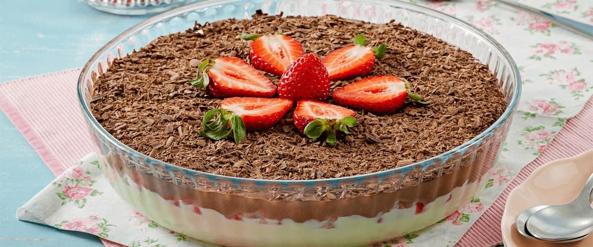 Torta de morango e chocolate - Receita